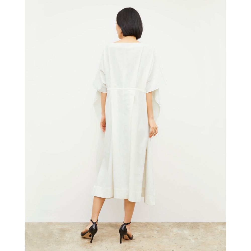 MM. Lafleur White Midi Dress with Pockets - Picture 2 of 12